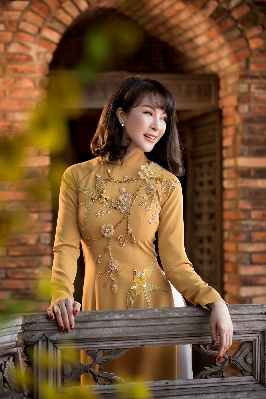 MC Thanh Mai gợi ý 4 mẫu áo dài đón xuân