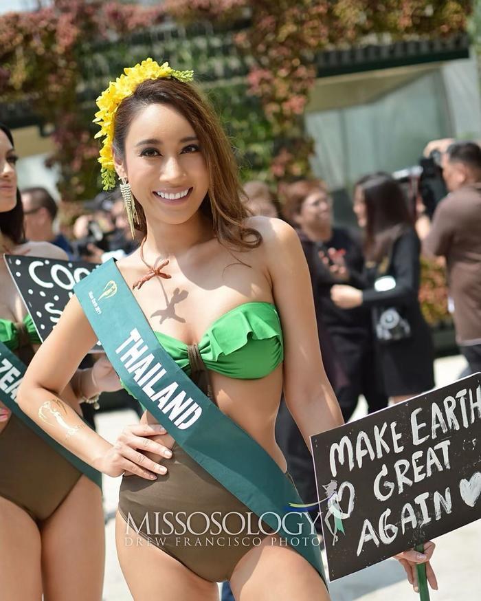 Hoa hậu Trái Đất Thái Lan rách vòng 3 vì bơm quá đà