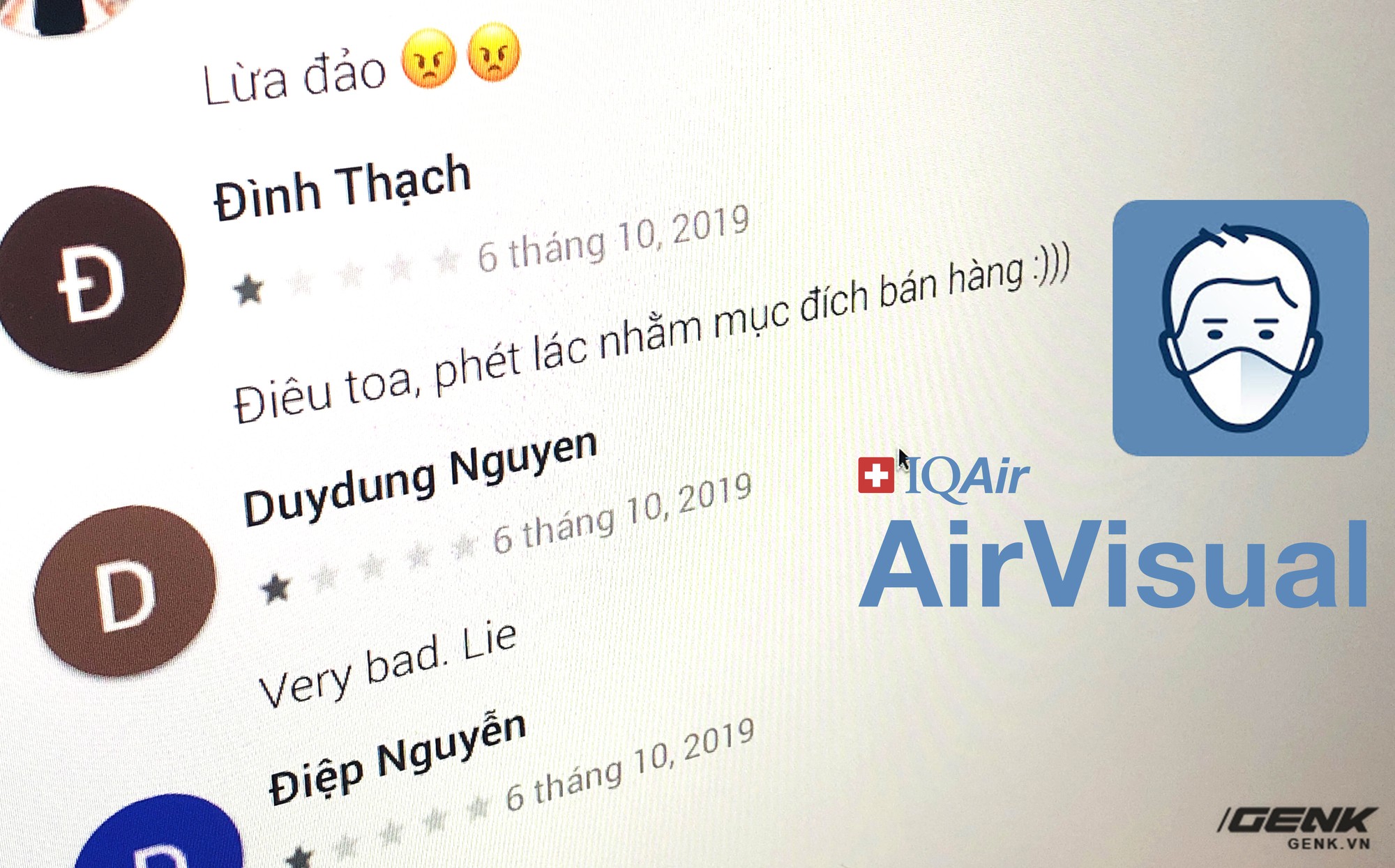 Ứng dụng dạy học bị người Việt đánh giá 1* vì thầy giáo kêu gọi tẩy chay AirVisual - Ảnh 1.