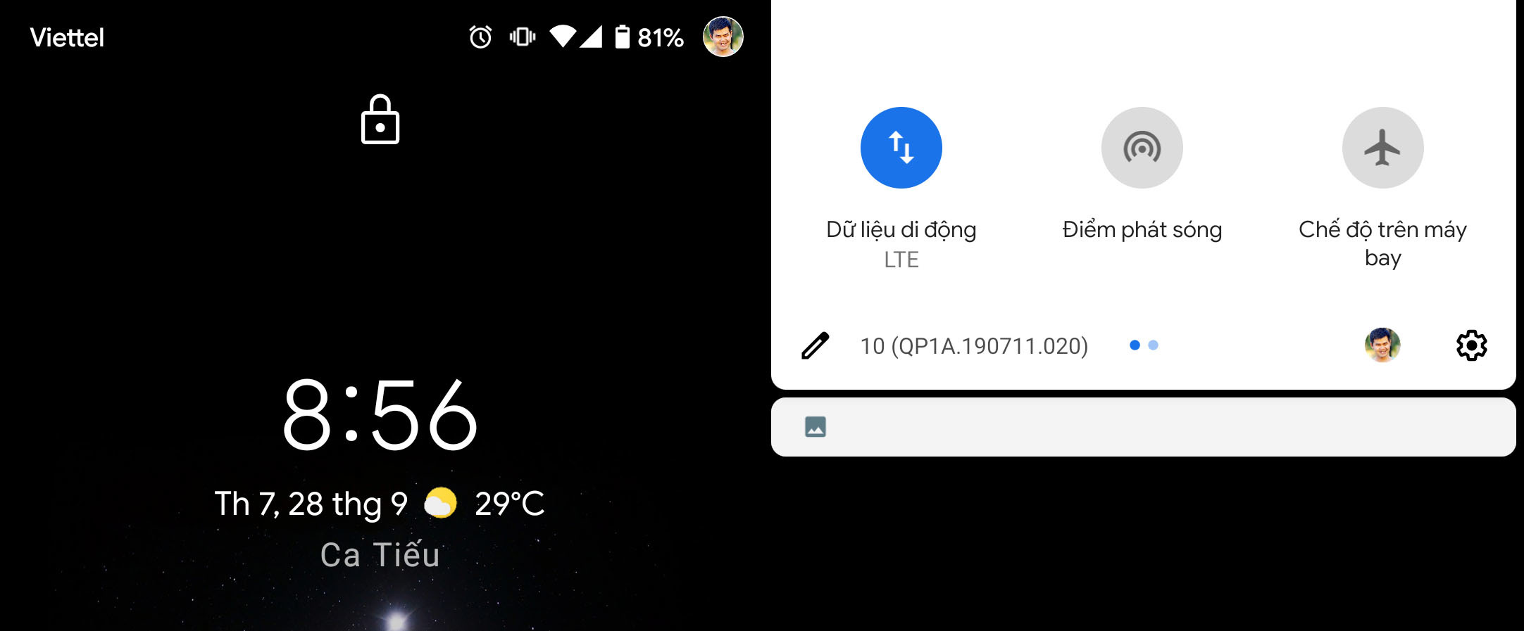 Cách hiển thị ảnh đại diện cá nhân trên màn hình khóa Android 10