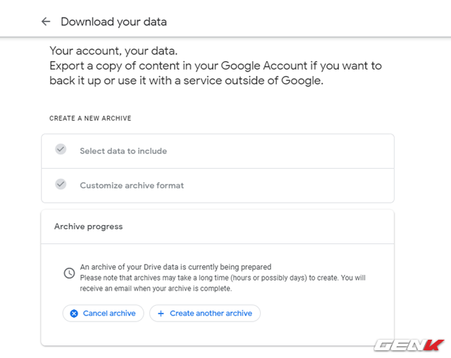 Cách tải nhanh toàn bộ tài liệu đã lưu trên Google Drive về máy tính - Ảnh 11.