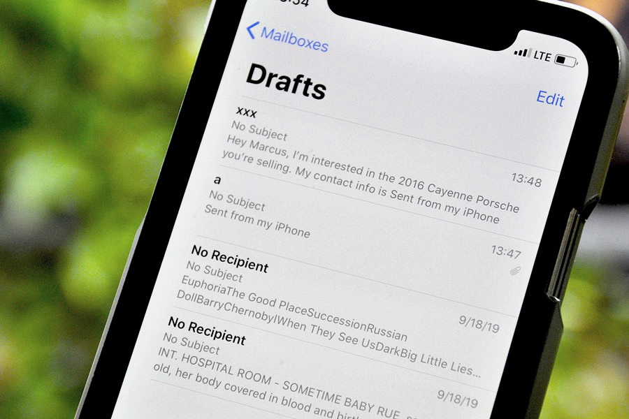 Cách mở nhanh thư nháp trên ứng dụng Mail của iPhone, iPad