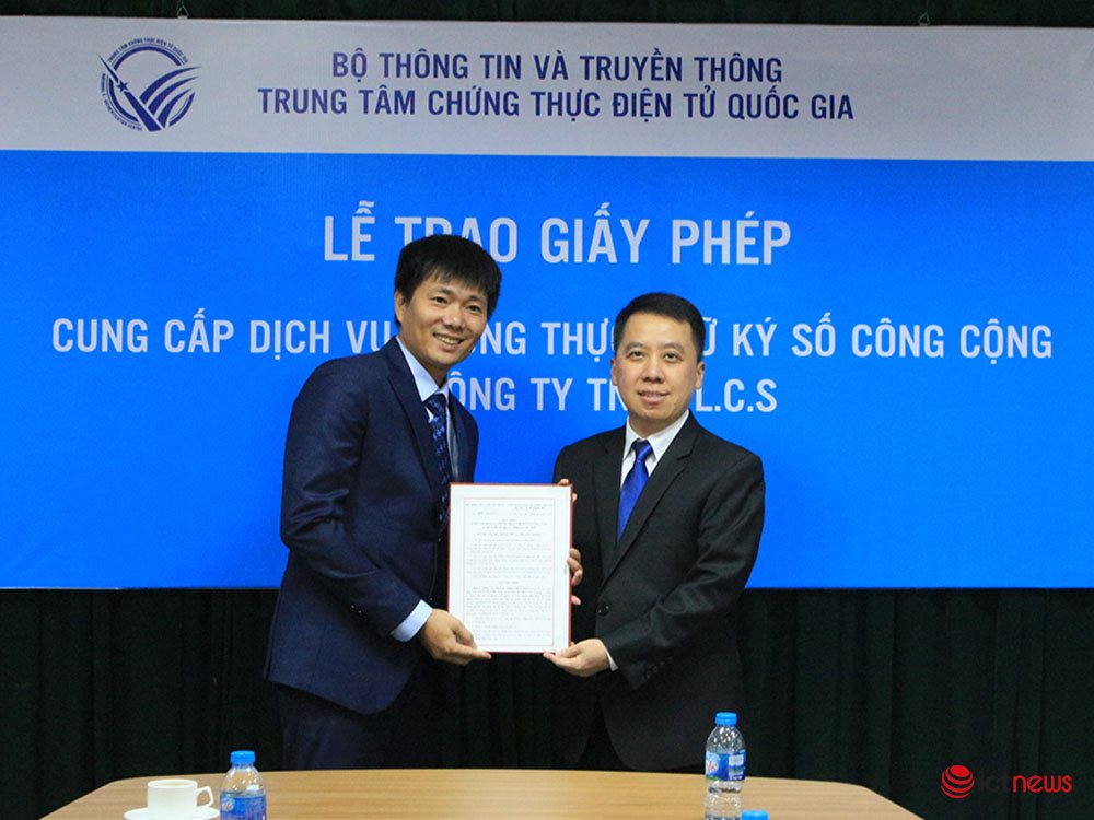 Công ty L.C.S được cấp phép cung cấp dịch vụ chứng thực chữ ký số công cộng | Việt Nam đã có 14 nhà cung cấp dịch vụ chứng thực chữ ký số công cộng