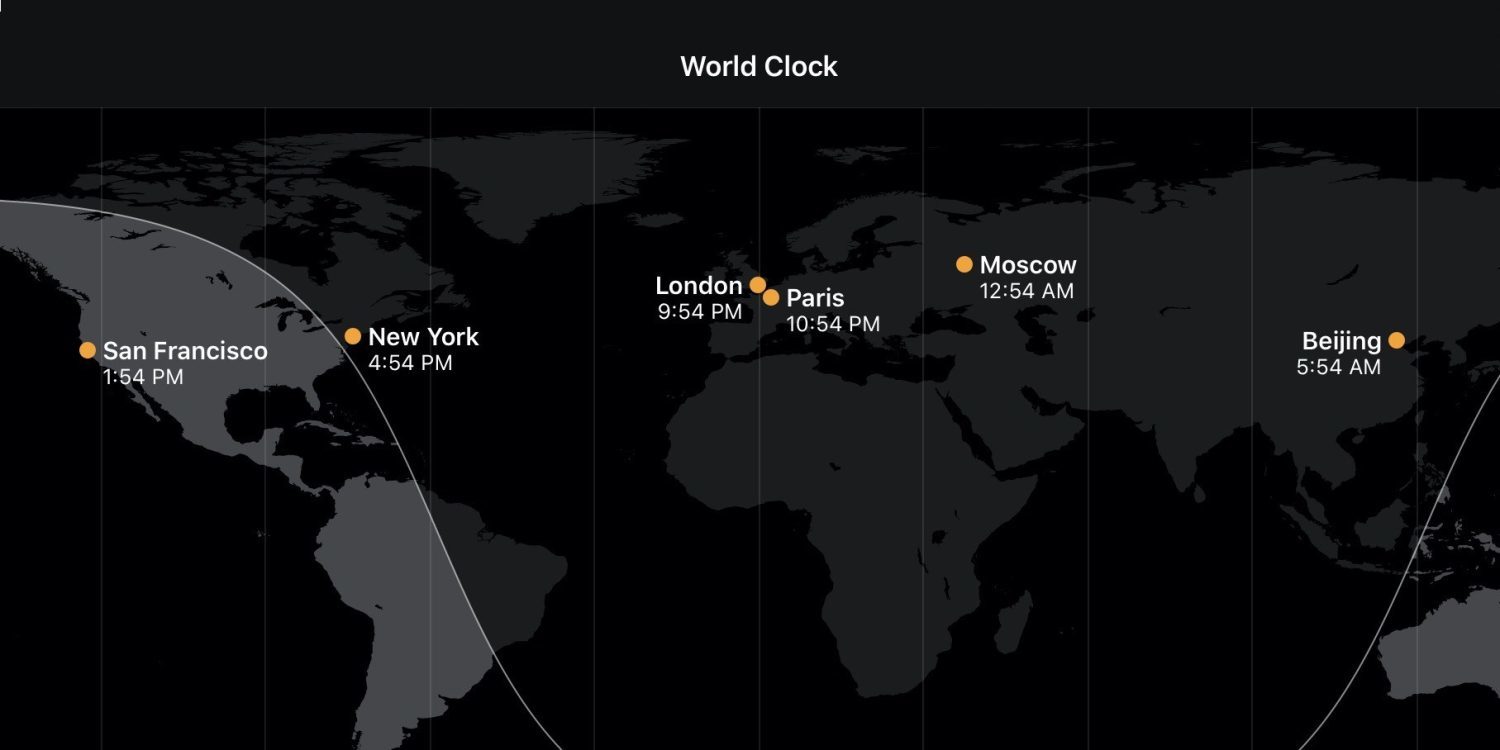 Cách xem giờ quốc tế trên iPhone, iPad, máy Mac và Apple Watch