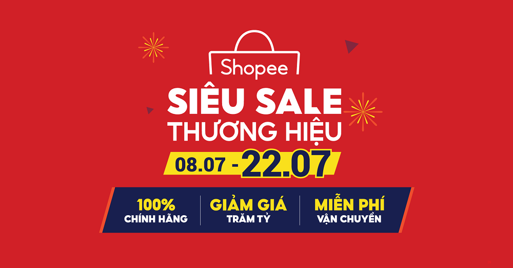 Shopee khởi động chương trình Siêu Sale Thương Hiệu với hàng nghìn sản phẩm chính hãng giá rẻ vô địch - Ảnh 1.
