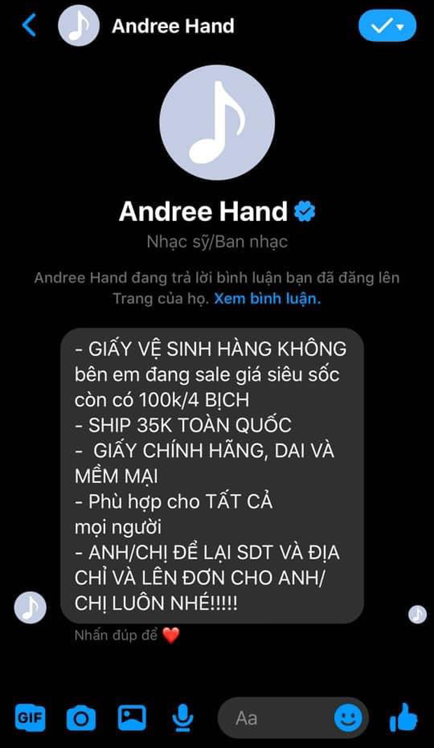 Fanpage rapper Andree vừa bị hack, ngay lập tức livestream xả kho bán hàng - Ảnh 5.