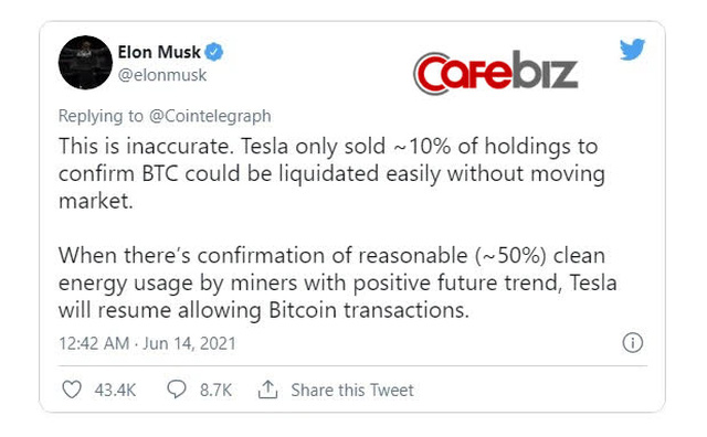 Elon Musk lại vừa kéo giá Bitcoin lên gần 40.000 USD chỉ sau 1 dòng tweet - Ảnh 2.