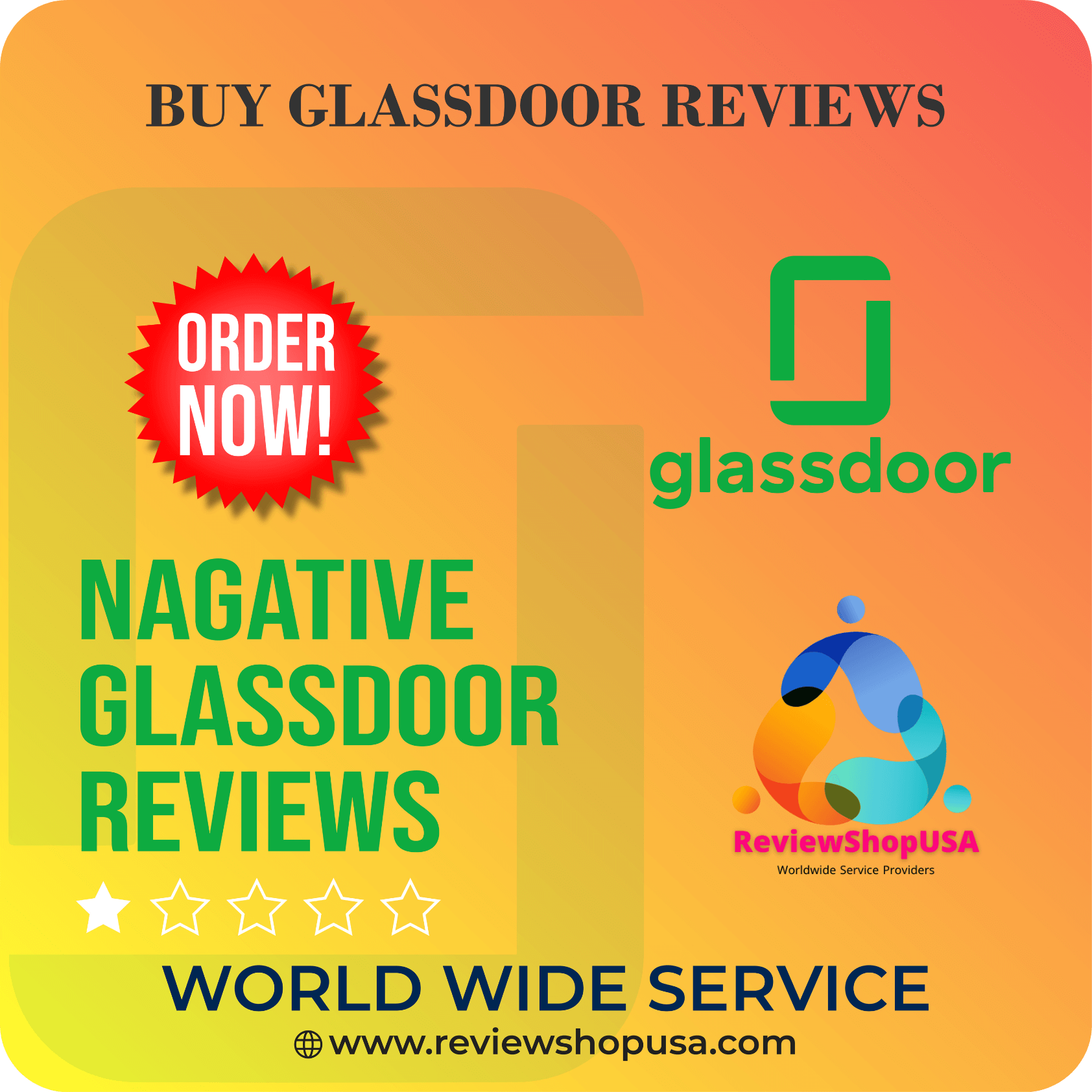 Buy Negative Glassdoor Reviews - Buy 1 star reviews for other business...