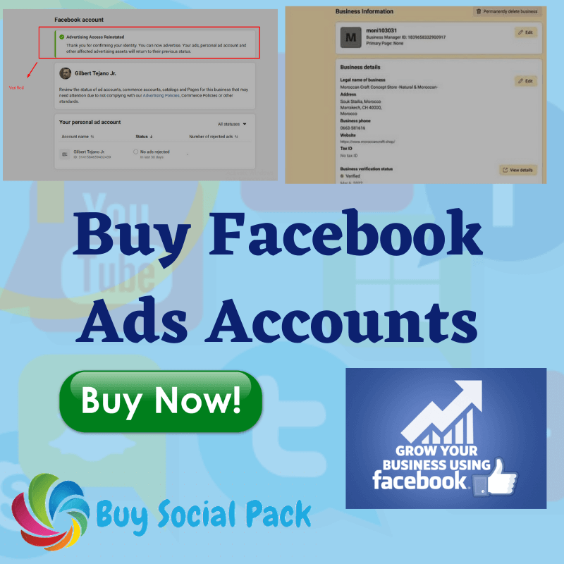 Buy Facebook Ads Accounts | Buy Facebook Business Manager Accounts