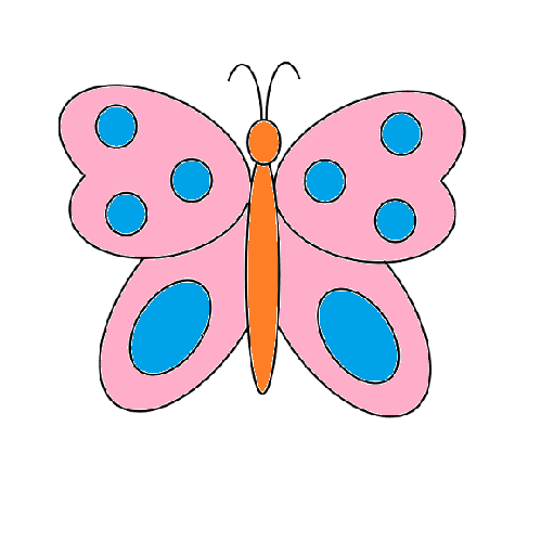 How To Draw A Butterfly Step By Step Easy