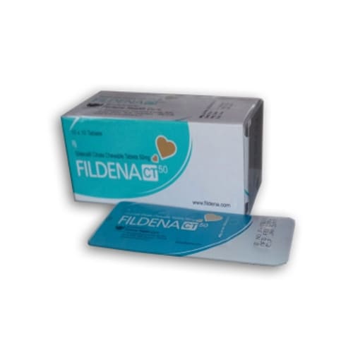 Buy Fildena CT 50 Mg Sildenafil Chewable Tablets Online